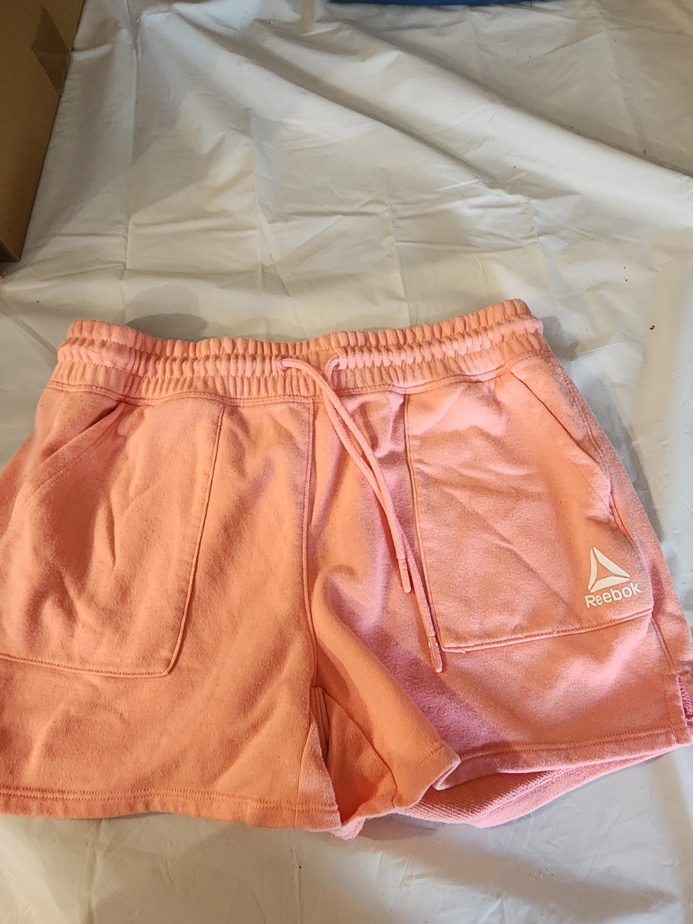 Reebok Women's Light Peach  Shorts with Drawstring